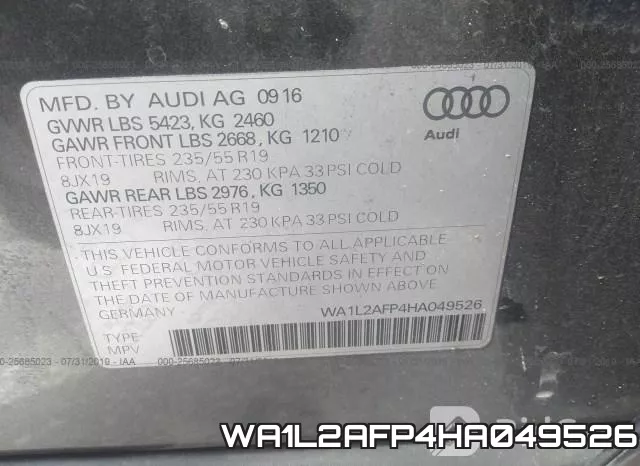 WA1L2AFP4HA049526 фото 10