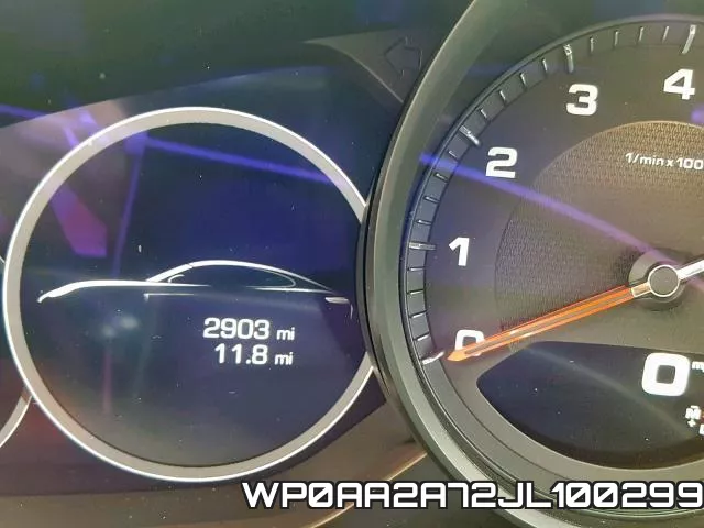 WP0AA2A72JL100299 фото 9