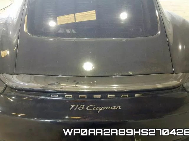 WP0AA2A89HS270426 фото 8