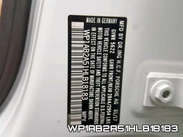 WP1AB2A51HLB18183 фото 2
