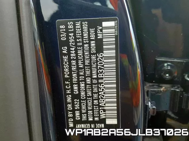 WP1AB2A56JLB37026 фото 2