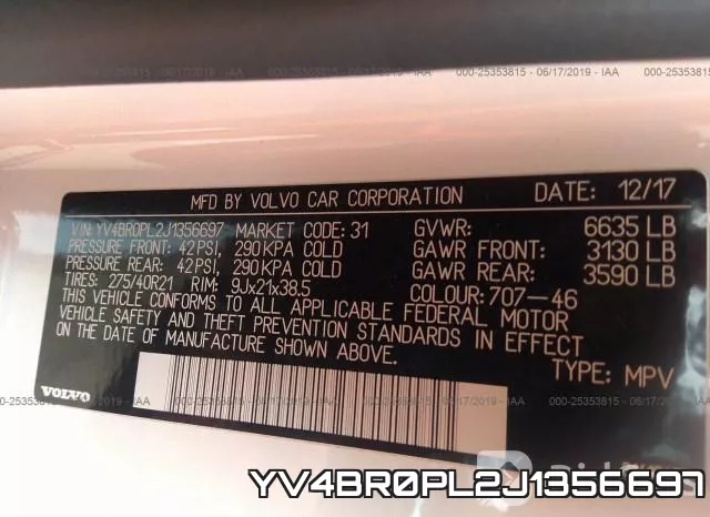 YV4BR0PL2J1356697 фото 10
