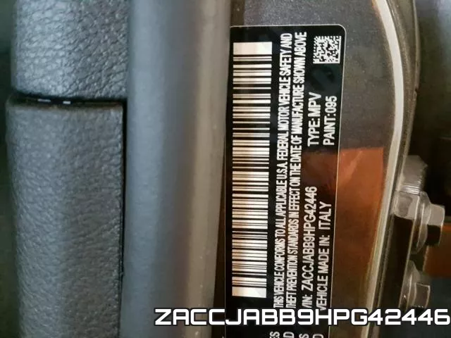 ZACCJABB9HPG42446 фото 2