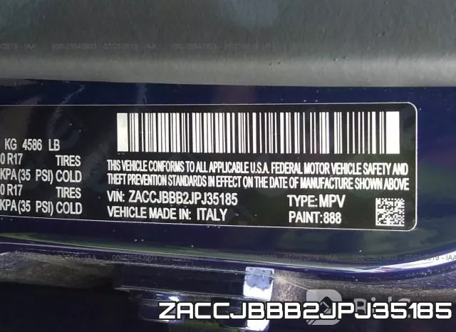 ZACCJBBB2JPJ35185 фото 10