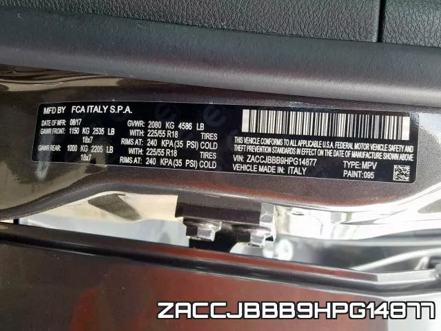 ZACCJBBB9HPG14877 фото 2