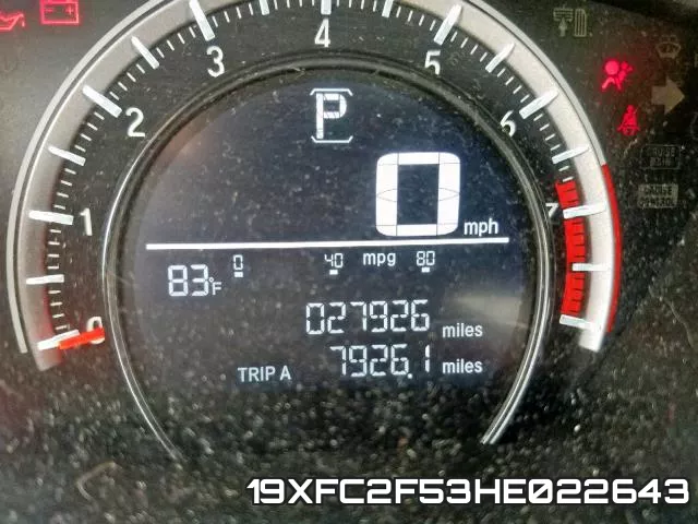 19XFC2F53HE022643 фото 9