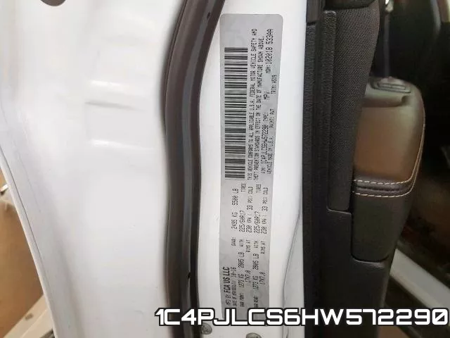 1C4PJLCS6HW572290 фото 2