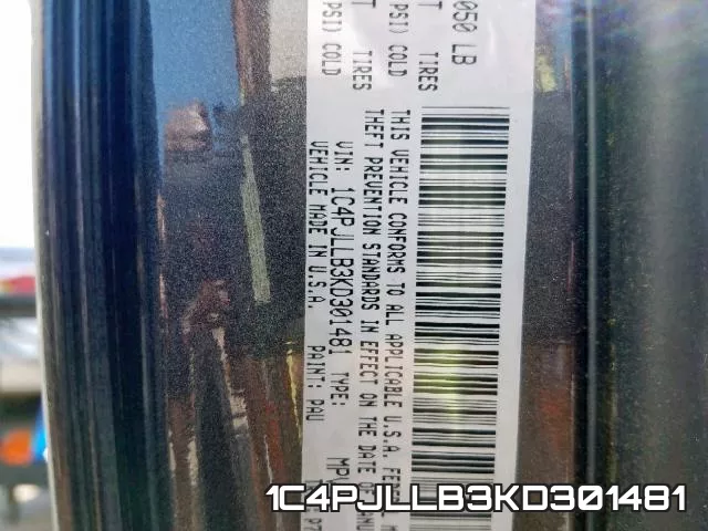 1C4PJLLB3KD301481 фото 2