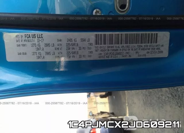1C4PJMCX2JD609211 фото 10