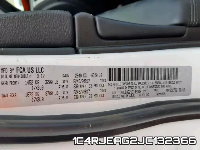 1C4RJEAG2JC132366 фото 2