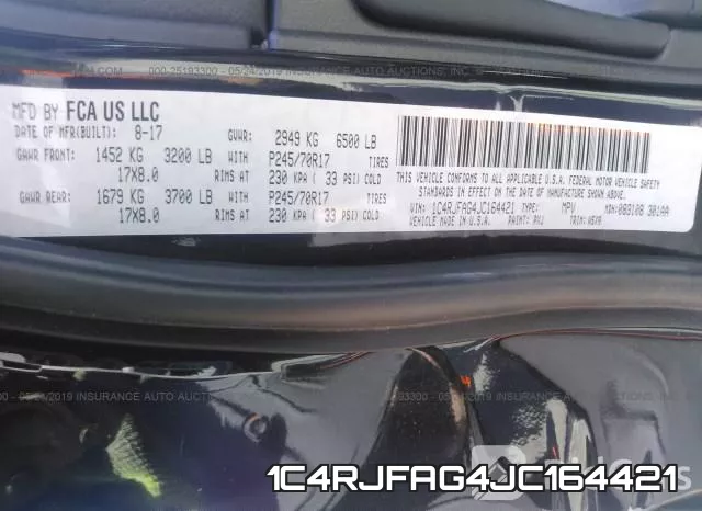 1C4RJFAG4JC164421 фото 10