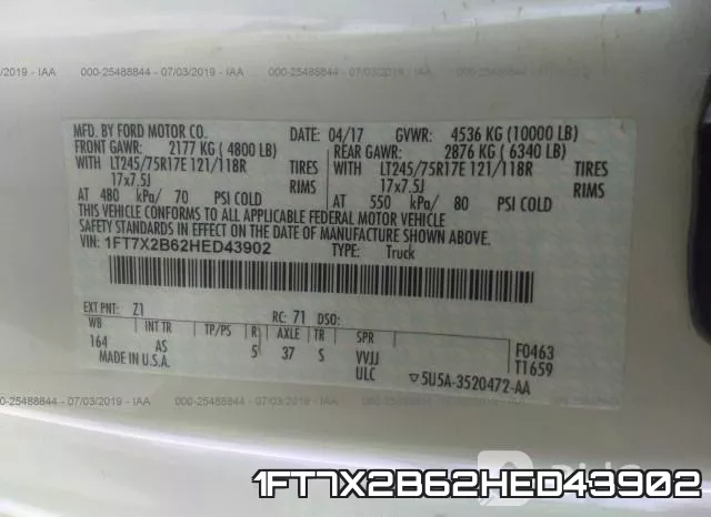 1FT7X2B62HED43902 фото 10