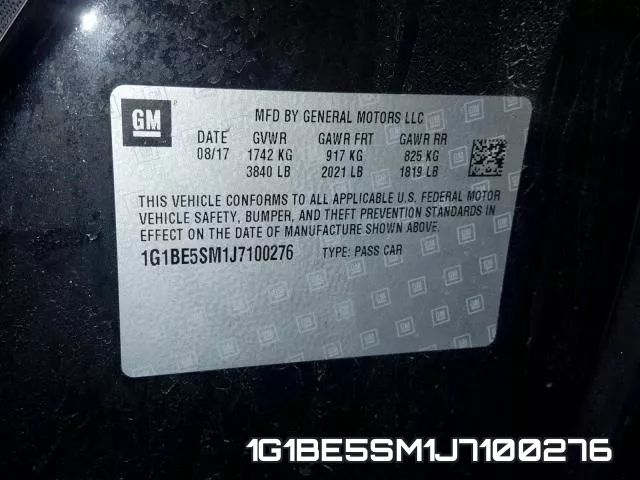 1G1BE5SM1J7100276 фото 2