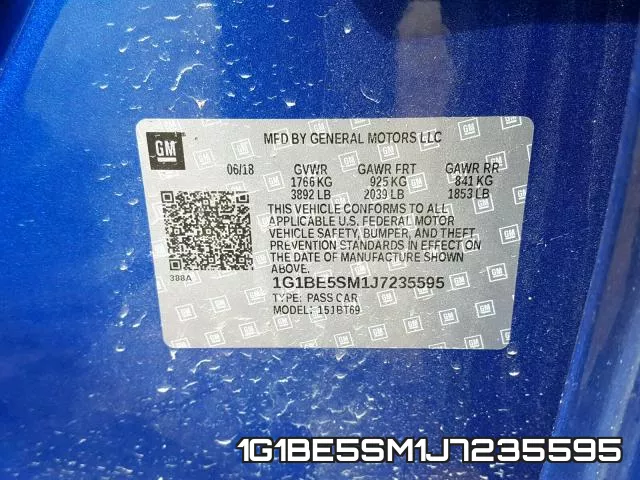 1G1BE5SM1J7235595 фото 2