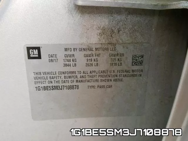 1G1BE5SM3J7108878 фото 2
