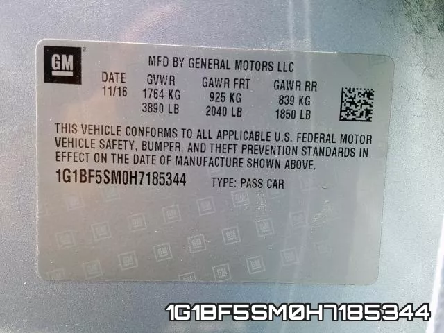 1G1BF5SM0H7185344 фото 2