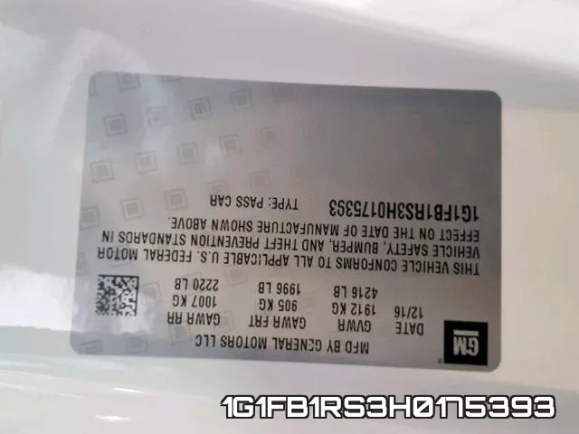 1G1FB1RS3H0175393 фото 2