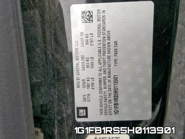 1G1FB1RS5H0113901 фото 2
