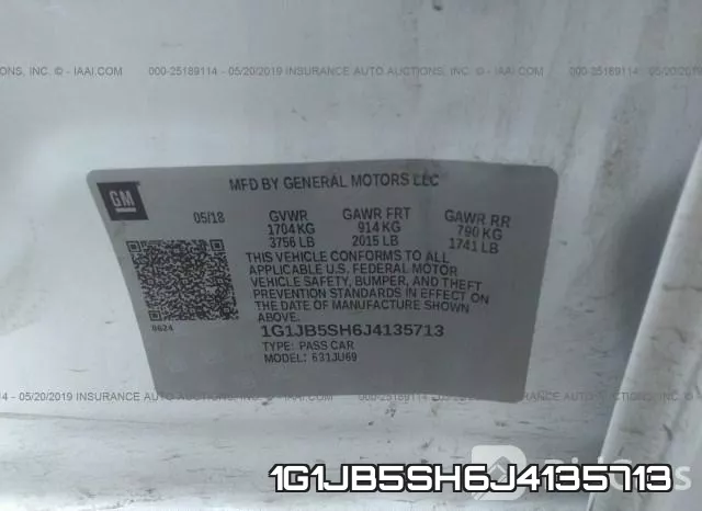 1G1JB5SH6J4135713 фото 10