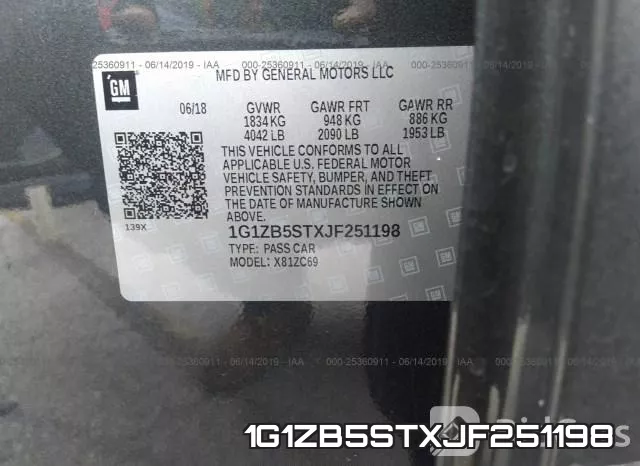 1G1ZB5STXJF251198 фото 10