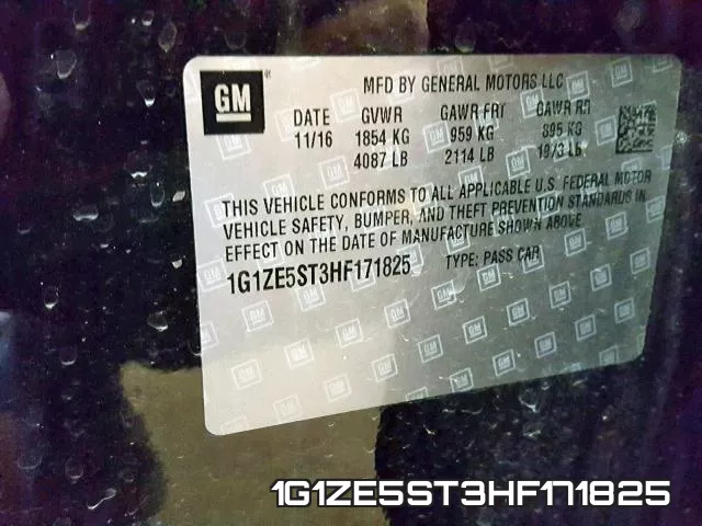 1G1ZE5ST3HF171825 фото 2