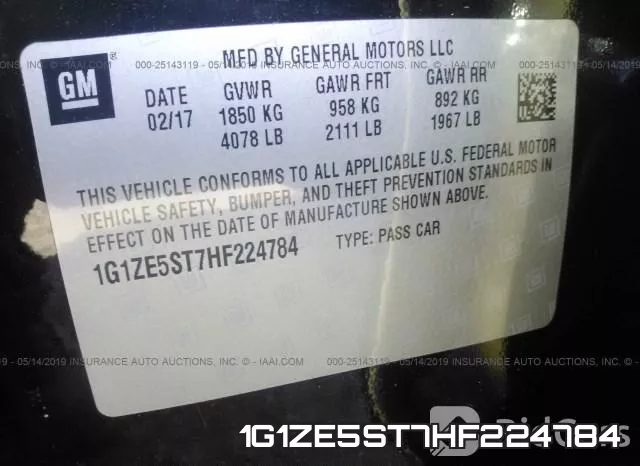 1G1ZE5ST7HF224784 фото 10