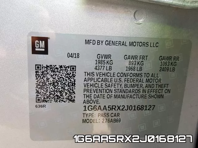 1G6AA5RX2J0168127 фото 2
