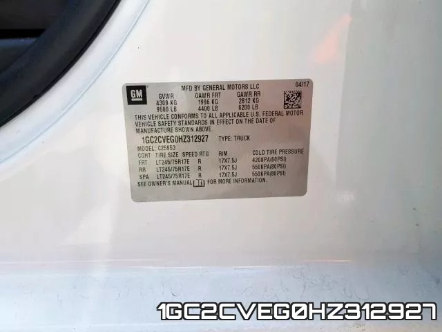 1GC2CVEG0HZ312927 фото 2