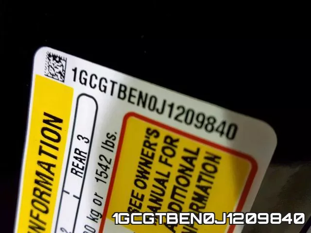 1GCGTBEN0J1209840 фото 2