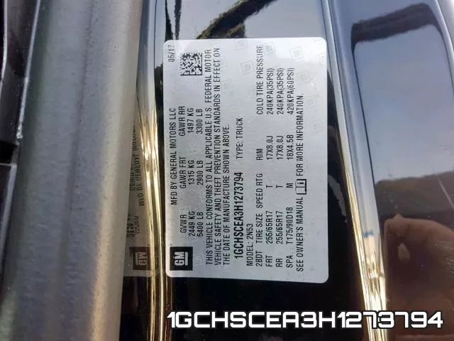 1GCHSCEA3H1273794 фото 2