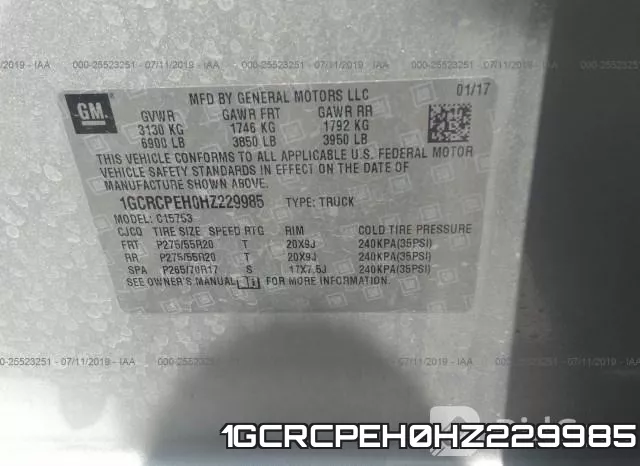 1GCRCPEH0HZ229985 фото 10