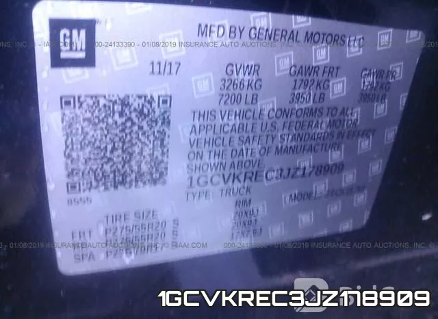 1GCVKREC3JZ178909 фото 10