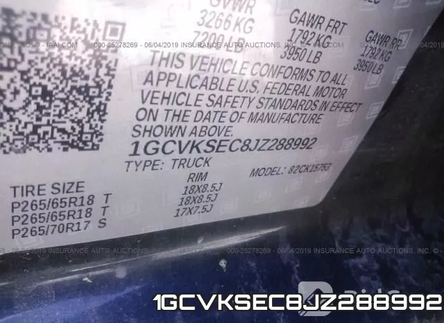 1GCVKSEC8JZ288992 фото 10