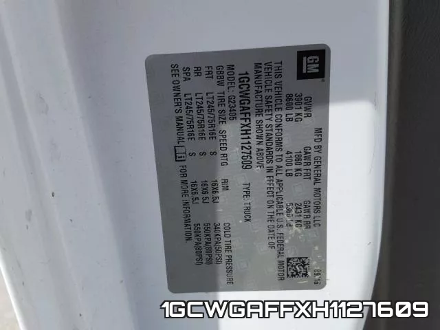 1GCWGAFFXH1127609 фото 2