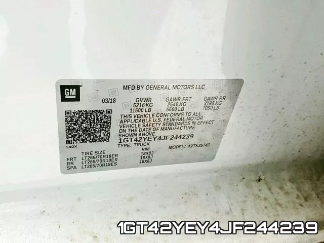 1GT42YEY4JF244239 фото 2