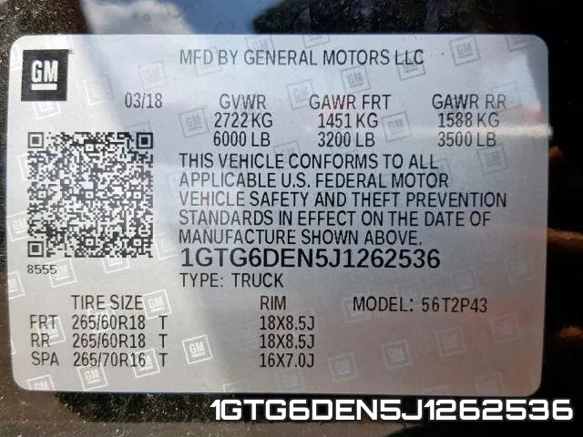 1GTG6DEN5J1262536 фото 2