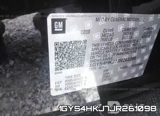 1GYS4HKJ7JR261098 фото 10
