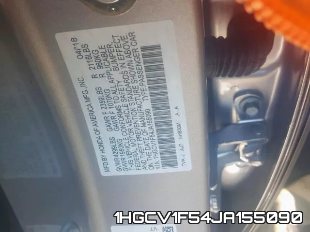 1HGCV1F54JA155090 фото 2