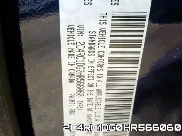 2C4RC1DG0HR566060 фото 2