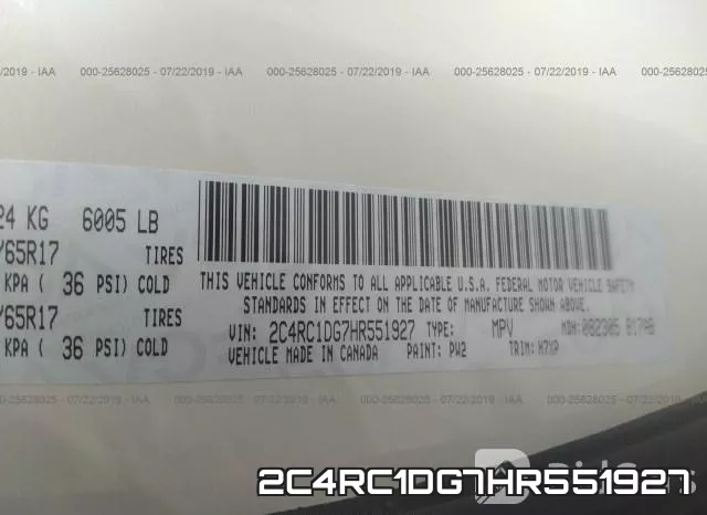 2C4RC1DG7HR551927 фото 10