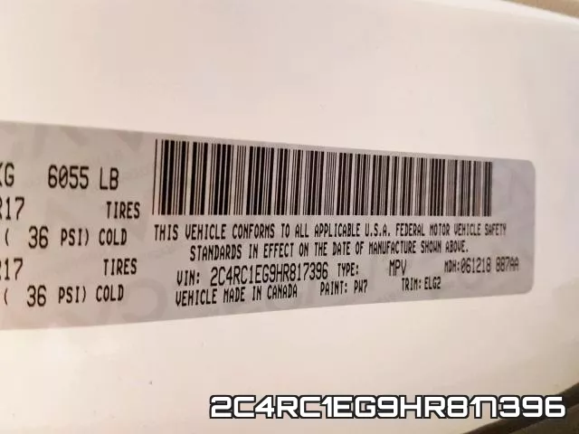 2C4RC1EG9HR817396 фото 2