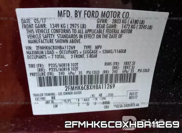 2FMHK6C8XHBA11269 фото 10