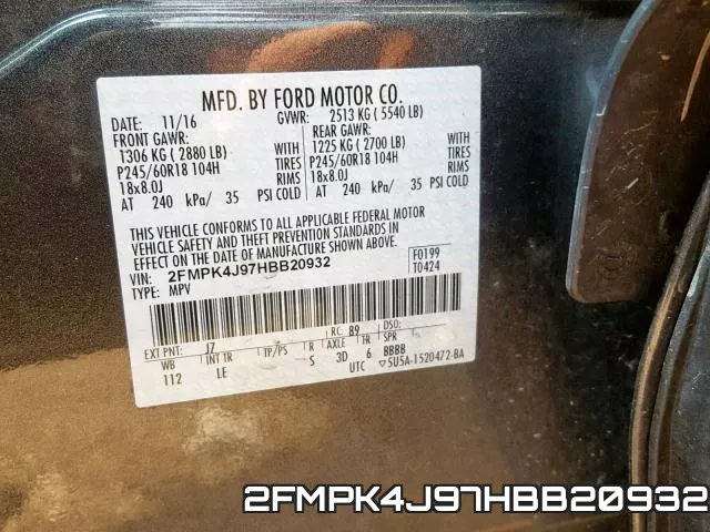 2FMPK4J97HBB20932 фото 2