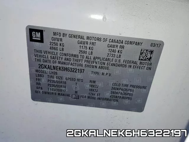 2GKALNEK6H6322197 фото 2