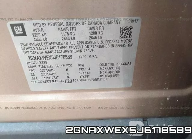 2GNAXWEX5J6178589 фото 10