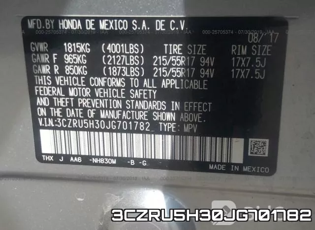 3CZRU5H30JG701782 фото 10