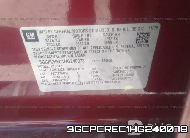 3GCPCREC1HG240078 фото 10