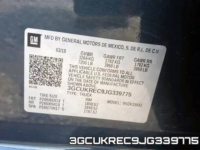 3GCUKREC9JG339775 фото 2