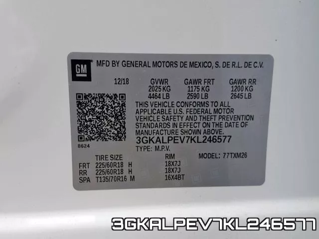 3GKALPEV7KL246577 фото 2