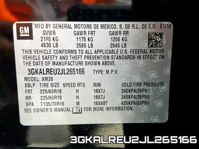 3GKALREU2JL265166 фото 2